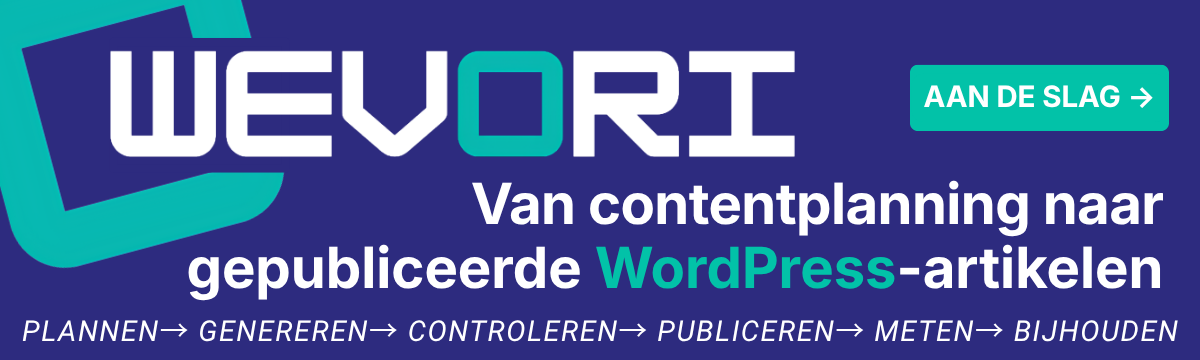 van contentplanning naar gepubliceerde wordpress artikels